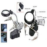 Maxbell 3.5x - 12x LED Light Hands Free Magnifier Magnifying Stand Soldering Station