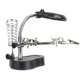 Maxbell 3.5x - 12x LED Light Hands Free Magnifier Magnifying Stand Soldering Station