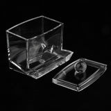 Maxbell 4xClear Acrylic Cotton Swab Cosmetic Makeup Case Storage Holder Box A