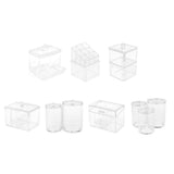 Maxbell 2xClear Acrylic Cotton Swab Cosmetic Makeup Case Storage Holder Box A