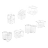 Maxbell 4xClear Acrylic Cotton Swab Cosmetic Makeup Case Storage Holder Box A