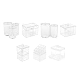 Maxbell 2xClear Acrylic Cotton Swab Cosmetic Makeup Case Storage Holder Box A