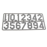 Maxbell 4xNumber Mark For Beekeeper Bee Hive Accessories Beekeeping Tools Grey