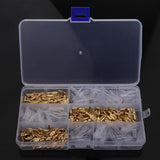 Maxbell 2x150 Sets 2.8mm 4.8mm 6.3mm Female Spade Crimp Terminals with Sleeves Gold