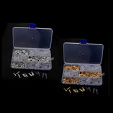 Maxbell 2x150 Sets 2.8mm 4.8mm 6.3mm Female Spade Crimp Terminals with Sleeves Gold