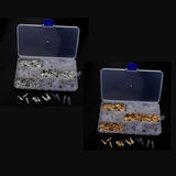 Maxbell 3x150 Sets 2.8mm 4.8mm 6.3mm Female Spade Crimp Terminals with Sleeves Gold