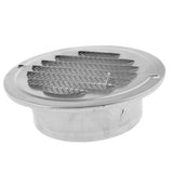 Maxbell 2x Stainless Steel Wall Ceiling Round Air Vent Grille Cover Ventilation Ducting 120mm