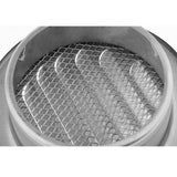 Maxbell 2x Stainless Steel Wall Ceiling Round Air Vent Grille Cover Ventilation Ducting 120mm