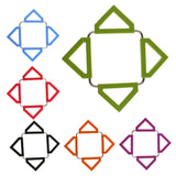 Maxbell 4xFoldable Hot Pan Pot Holder Stand Trivet Table Mat Pad Home Kitchen Purple