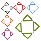 Maxbell 4xFoldable Hot Pan Pot Holder Stand Trivet Table Mat Pad Home Kitchen Purple