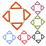 Maxbell 3xFoldable Hot Pan Pot Holder Stand Trivet Table Mat Pad Home Kitchen Purple