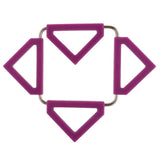 Maxbell 3xFoldable Hot Pan Pot Holder Stand Trivet Table Mat Pad Home Kitchen Purple