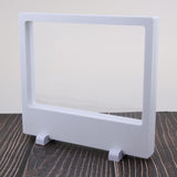 Maxbell 1Piece 3D Floating Jewelry Display Frame Case Box Coin Display Stand Rack, White, Durable - Aladdin Shoppers