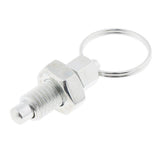 2 Pieces Stainless Steel Non Lock-Out Indexing Plunger with Pull Ring M8&M12
