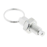 2 Pieces Stainless Steel Non Lock-Out Indexing Plunger with Pull Ring M8&M12