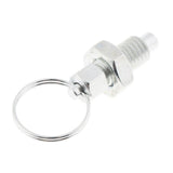 2 Pieces Stainless Steel Non Lock-Out Indexing Plunger with Pull Ring M8&M12