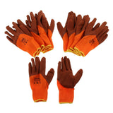 Maxbell 5 Pair Latex Foam Coated Gloves, Wearproof Non-slip Safety Protective Gloves - Aladdin Shoppers