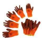 Maxbell 5 Pair Latex Foam Coated Gloves, Wearproof Non-slip Safety Protective Gloves - Aladdin Shoppers