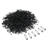 Maxbell 3xGlossy Metal Needle Safety Pins Nickle Plated 500PCS 18mm Black