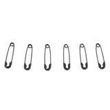Maxbell 3xGlossy Metal Needle Safety Pins Nickle Plated 500PCS 18mm Black