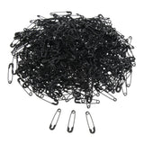 Maxbell 3xGlossy Metal Needle Safety Pins Nickle Plated 500PCS 18mm Black