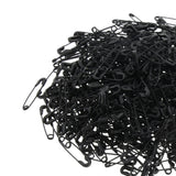 Maxbell 3xGlossy Metal Needle Safety Pins Nickle Plated 500PCS 18mm Black