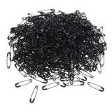 Maxbell 3xGlossy Metal Needle Safety Pins Nickle Plated 500PCS 18mm Black
