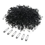 Maxbell 3xGlossy Metal Needle Safety Pins Nickle Plated 500PCS 18mm Black