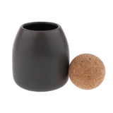 3Pcs Food Storage Jar Kitchen Canister Pot with Ball Cork Stopper 500ml