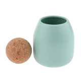 3Pcs Food Storage Jar Kitchen Canister Pot with Ball Cork Stopper 500ml