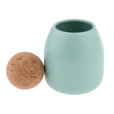 3Pcs Food Storage Jar Kitchen Canister Pot with Ball Cork Stopper 500ml