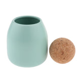 3Pcs Food Storage Jar Kitchen Canister Pot with Ball Cork Stopper 500ml