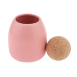 3Pcs Food Storage Jar Kitchen Canister Pot with Ball Cork Stopper 500ml