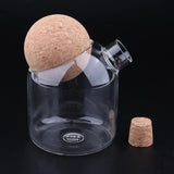 2pcs/Set Glass Food Storage Jar Kitchen Canister for Candy Coffee Tea