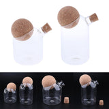 2pcs/Set Glass Food Storage Jar Kitchen Canister for Candy Coffee Tea