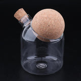 2pcs/Set Glass Food Storage Jar Kitchen Canister for Candy Coffee Tea