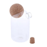 2pcs/Set Glass Food Storage Jar Kitchen Canister for Candy Coffee Tea
