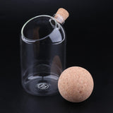 2pcs/Set Glass Food Storage Jar Kitchen Canister for Candy Coffee Tea