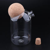 2pcs/Set Glass Food Storage Jar Kitchen Canister for Candy Coffee Tea