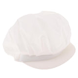 6Pcs Cook Adjustable Kitchen Baker Chef Elastic Cap Hat Catering White+Pink