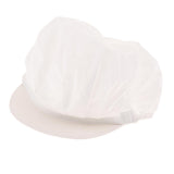 6Pcs Cook Adjustable Kitchen Baker Chef Elastic Cap Hat Catering White+Pink