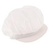 6Pcs Cook Adjustable Kitchen Baker Chef Elastic Cap Hat Catering White+Pink