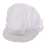 6Pcs Cook Adjustable Kitchen Baker Chef Elastic Cap Hat Catering White+Pink