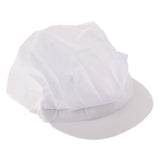 6Pcs Cook Adjustable Kitchen Baker Chef Elastic Cap Hat Catering White+Pink