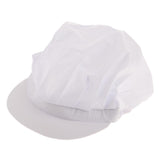6Pcs Cook Adjustable Kitchen Baker Chef Elastic Cap Hat Catering White+Pink