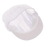 6Pcs Cook Adjustable Kitchen Baker Chef Elastic Cap Hat Catering White+Pink