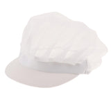 6Pcs Cook Adjustable Kitchen Baker Chef Elastic Cap Hat Catering White+Pink