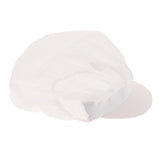 6Pcs Cook Adjustable Kitchen Baker Chef Elastic Cap Hat Catering White+Pink