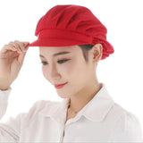 6Pcs Cook Adjustable Men Women Kitchen Baker Chef Elastic Cap Hat Catering