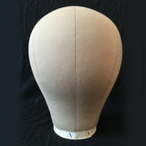 21 Inch Cork Head Canvas Cover Wig Making Mannequin & T-pin & Crochet Hook